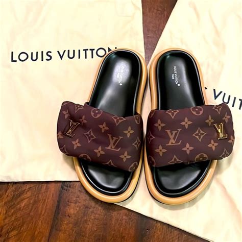 louis vuitton puffer slides|louis vuitton slides on sale.